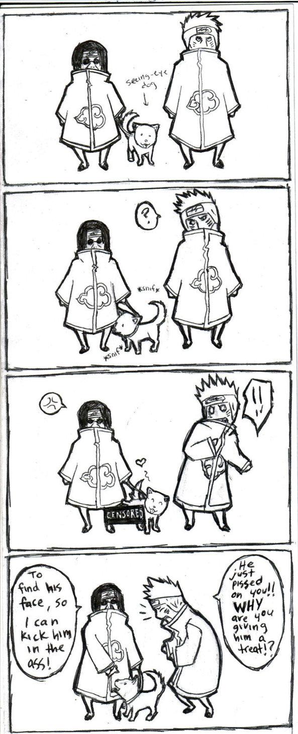 Itachi hates dogs